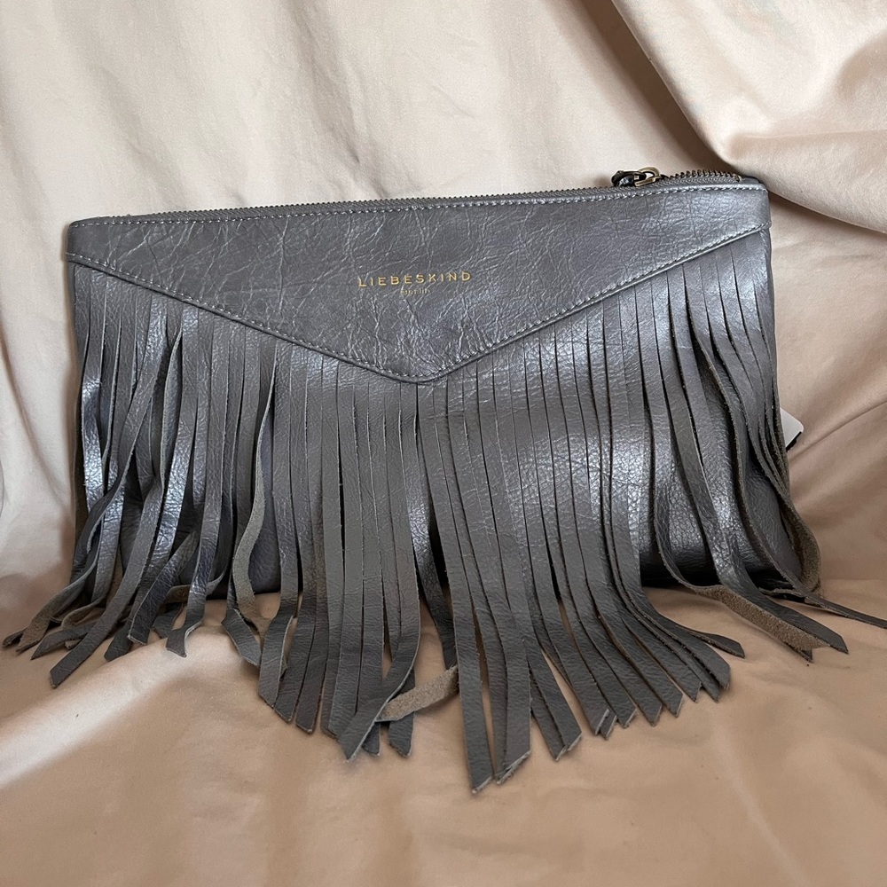 Liebskind Silver Grey Clutch Bag NWT